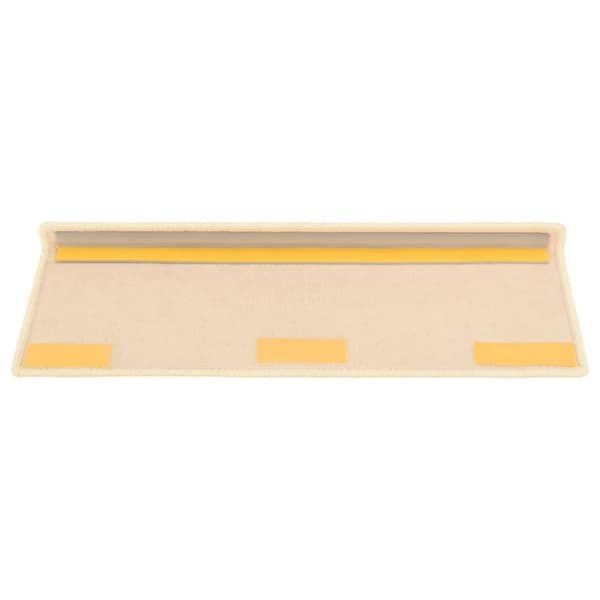Trappmattor 15 st 65x21x4 cm ljusbeige rektangulär kant