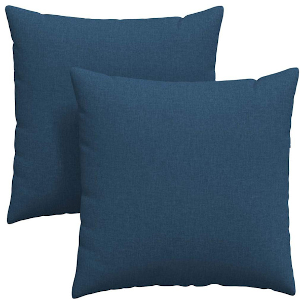 Sofakuddar 2 pcs Blå 60 x 60 cm tyg