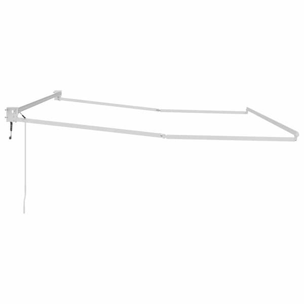 Utdragbar markisram Vit 400 × 300 cm Aluminium