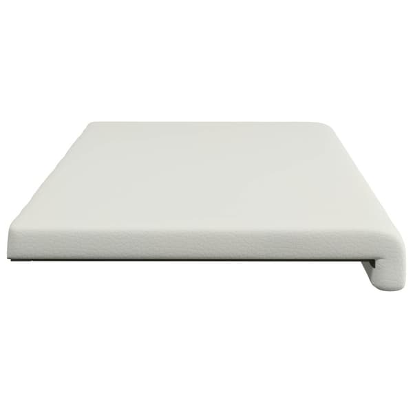 Bänk kudde Konstläder Vit Djup 35 cm