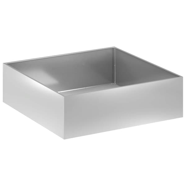 Trädgårdsplanterare 2 st Silver 80 x 80 x 30 cm