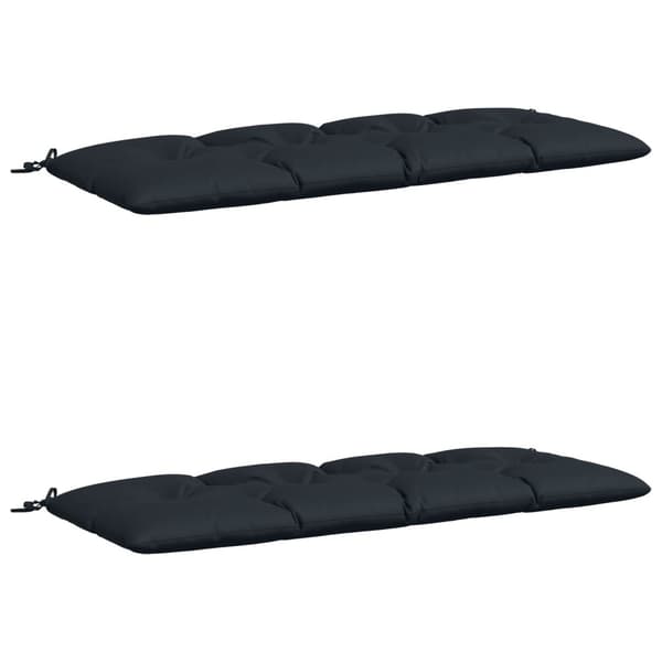 Bänk Kuddar VIANEN 2 st 100% Polyester Mörkblå 150 x 60 x 12 cm