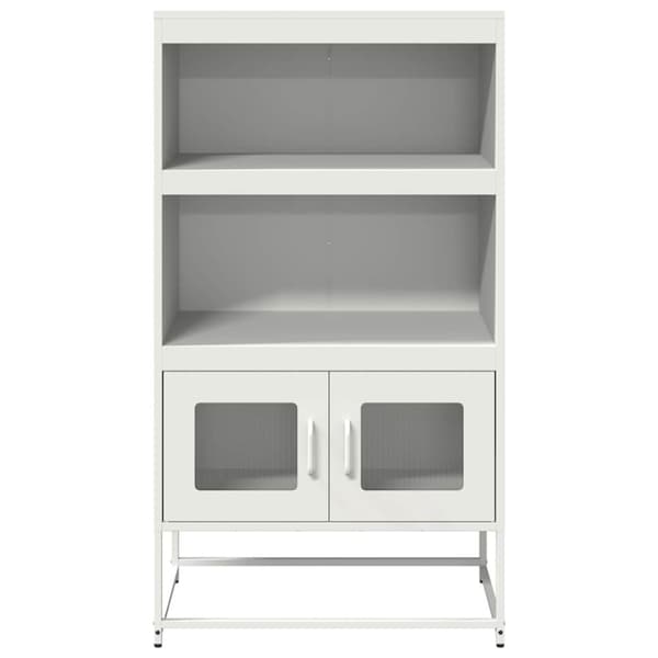 Högbord vit 68x39x123 cm stål