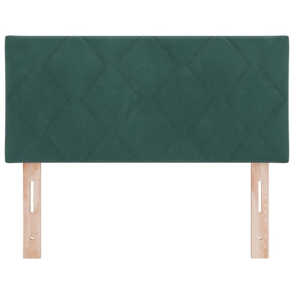 Huvudgavel Mörkgrön 100 cm Sammet