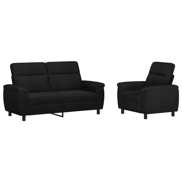 Soffset 2 st Svart Tyg