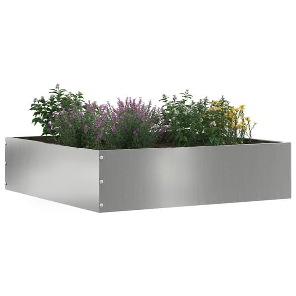 Kant för gräsmatta Silver 50 x 50 x 13 cm Galvaniserat Stål