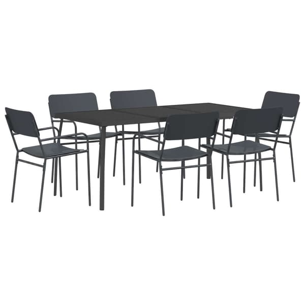 Matgrupp 7 st Antracit Stål