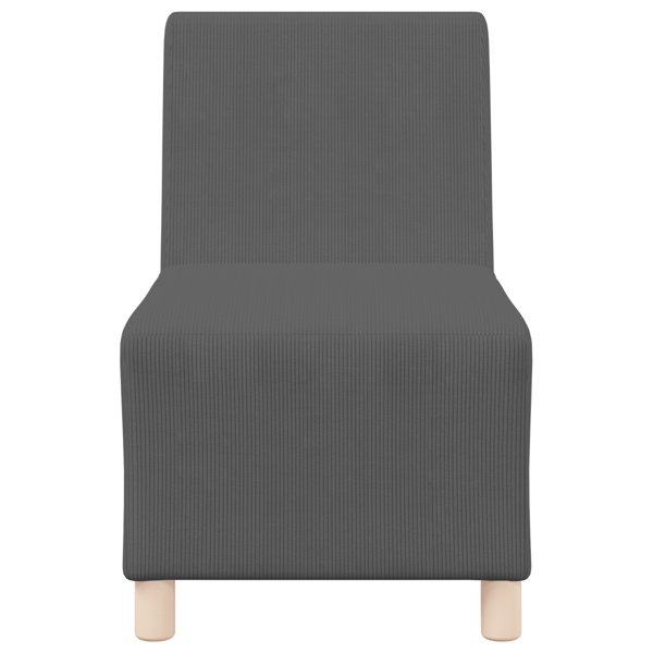 Modulsofa utan armstöd 3 pcs Mörkgrå 55 x 74 x 82 cm