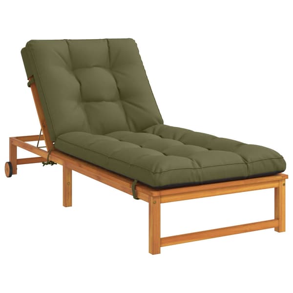 Solstol Kudde VIANEN 100% Polyester Olivgrön 200 x 80 x 8 cm