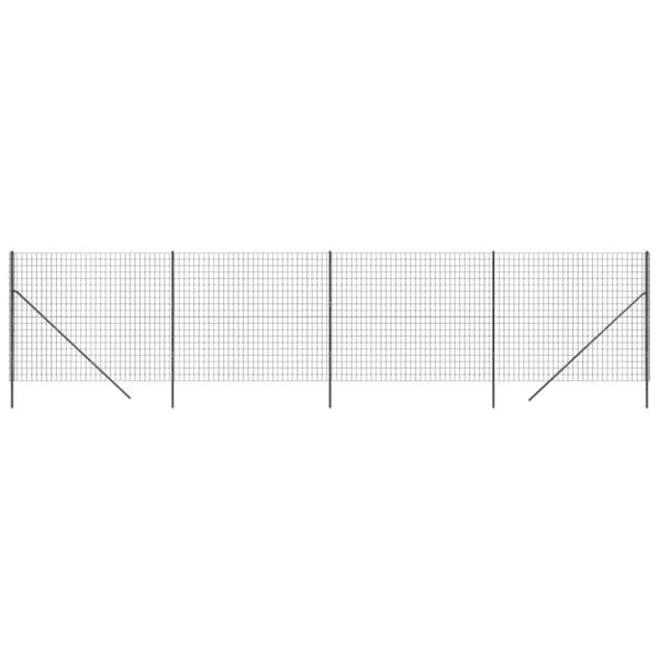 Stängsel antracit 1,6x10 m galvaniserat stål