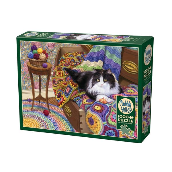 Comfy Cat, Pussel, 1000 bitar, Cobble Hill