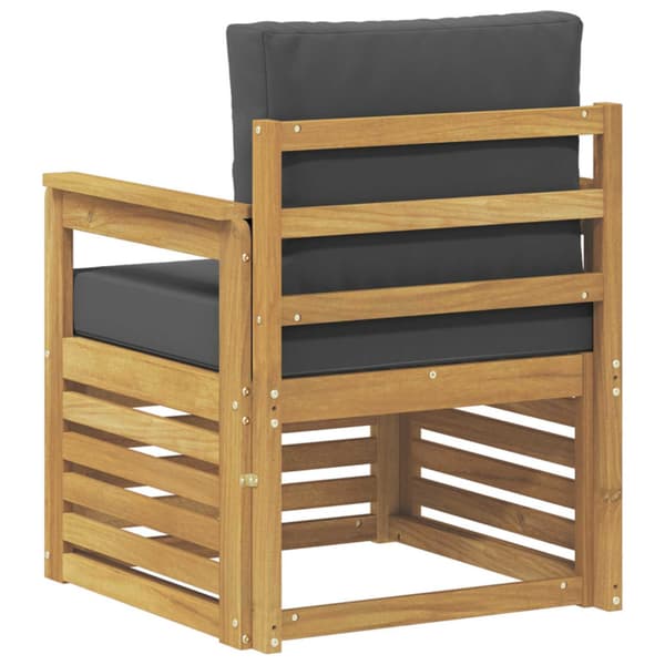 2 Stycke Utomhussoffset Polyester Vit och Antracit