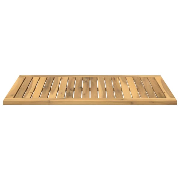Bordsskiva 80,5 x 47 x 2 cm Rektangulär Massivt Akaciaträ Vit