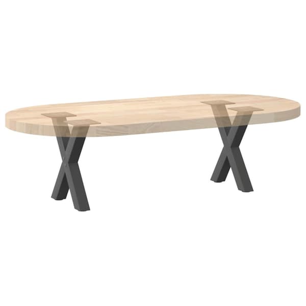 Soffbordsben X-formade 2 st antracit 30x(30-31) cm stål