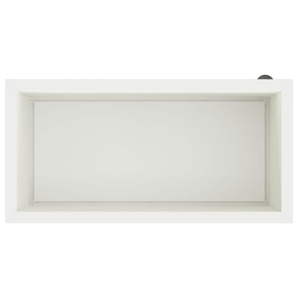 Odlingslåda med LED Vit 40 x 80 x 40 cm Stål