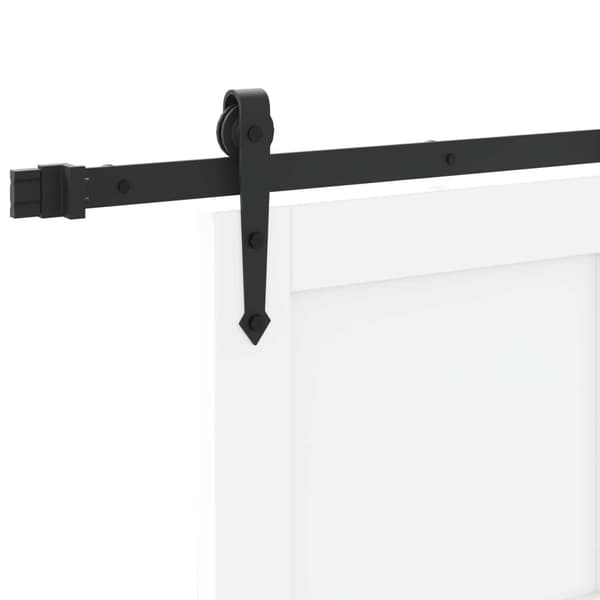 Skjutdörr ORKDAL 86 x 211 cm Konstruerat trä Vit och svart