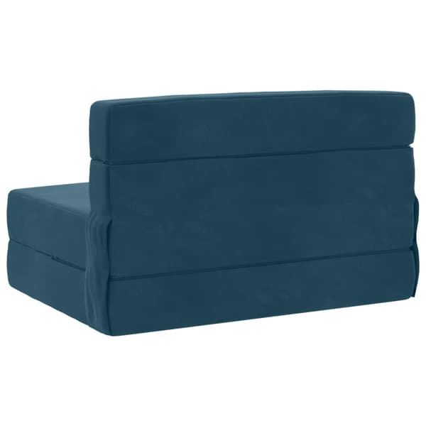 Fällbar Soffbed Blå 70 x 80 x 60 cm Tyg