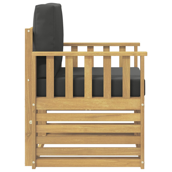 2 Stycke Utomhussoffset Polyester Vit och Antracit