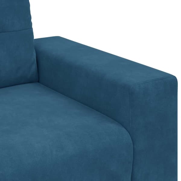 Soffstol blå 100x78x80 cm sammet
