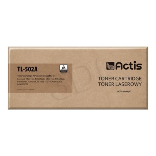 Actis standard TL-502A - svart - kompatibel - tonerkassett (alternativ för: Lexmark 50F2H00)