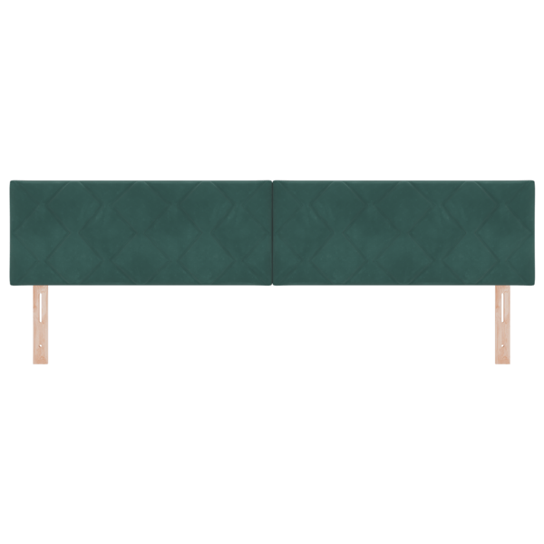 LED huvuddyna Mörkgrön 200 cm Sammet