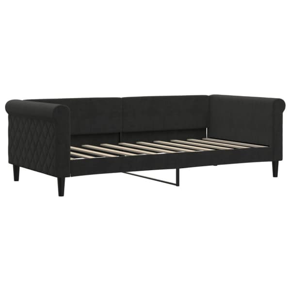 Dagbädd svart 90x190 cm sammet
