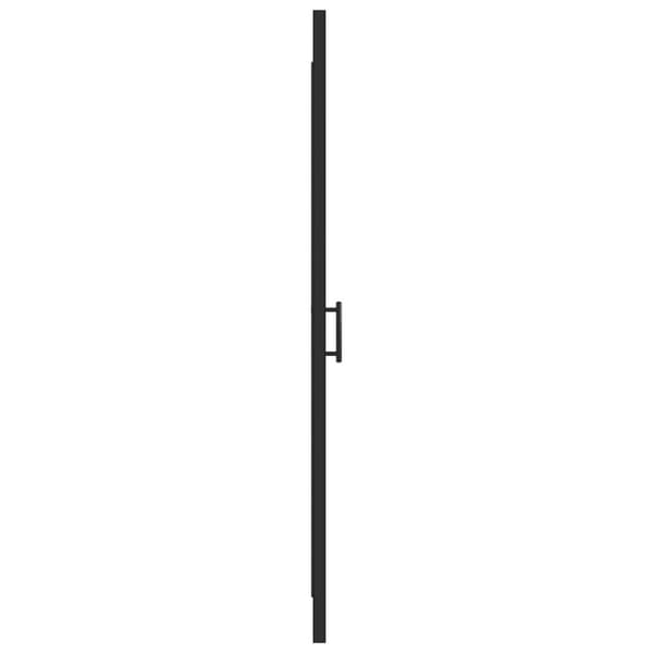 Duschdörr 81x195 cm halvfrostat härdat glas svart