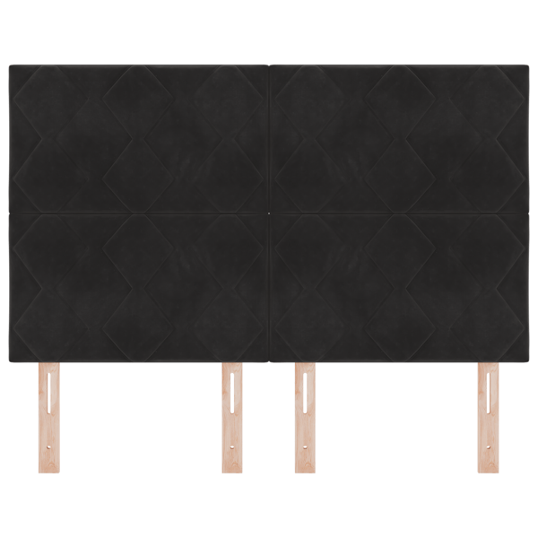 LED huvuddyna Svart 144 cm Sammet