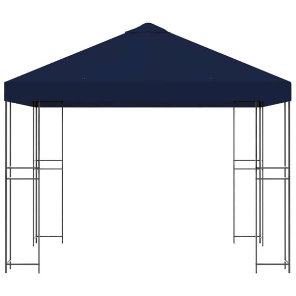 Paviljong 3 x 3 m Blå Polyester och Stål 190 gsm