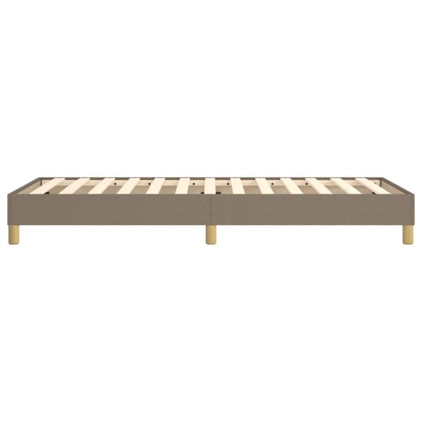 Boxspring-sängram taupe 100x200 cm tyg