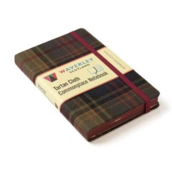 Waverley (M): Kinloch Anderson Tartan Cloth Pocket Commonplace Notebook (inbunden, eng)