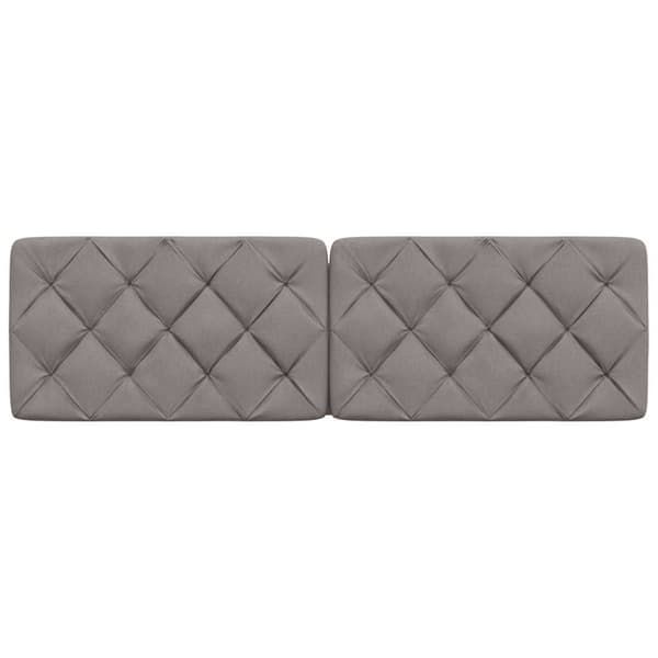 Headboard Cushion Taupe 160 cm Fabric
