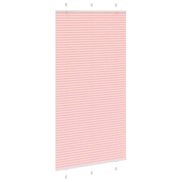 Plisserad persienn rosa 110x200 cm tyg bredd 109,4cm polyester
