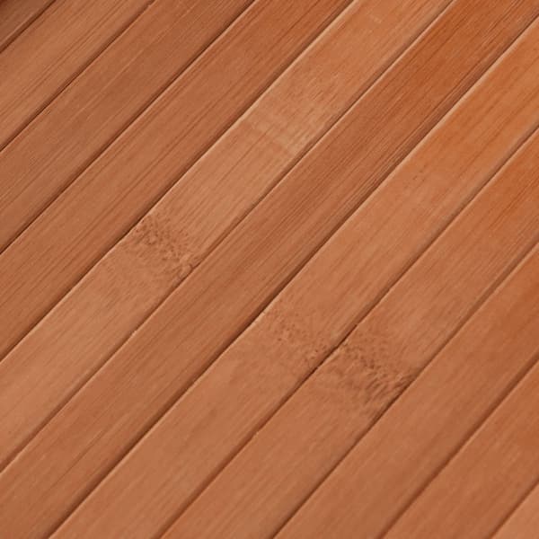 Matta rektangulär brun 60x100 cm bambu