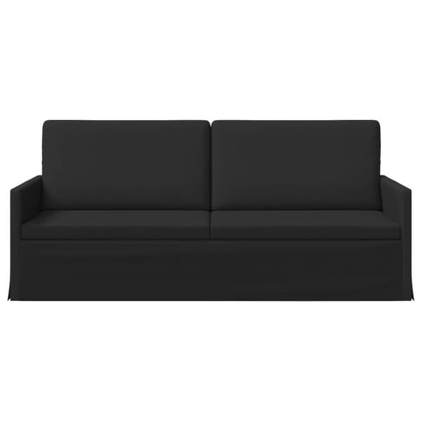 3-sitssoffa Svart 190 x 81 x 82 cm Tyg