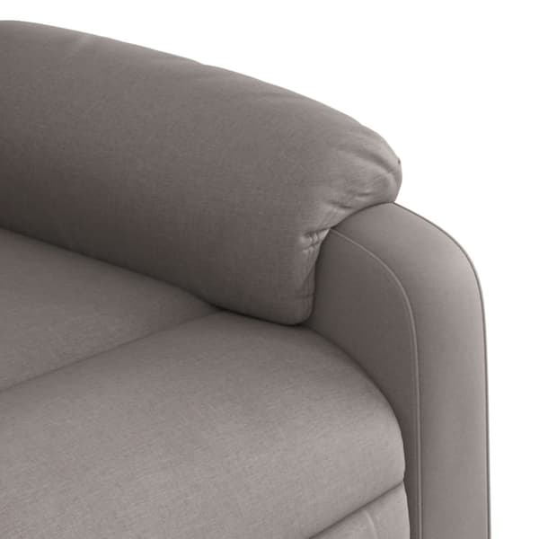 Massagefåtölj taupe tyg