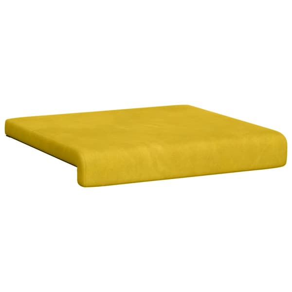 Bänk kudde 4 st Sammet Gul Djup 35 cm