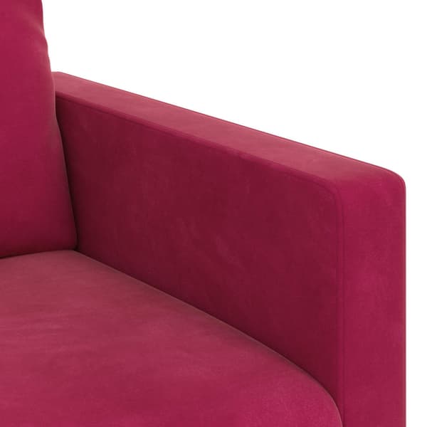 Soffa Vinröd 78 x 78 x 80 cm Sammet