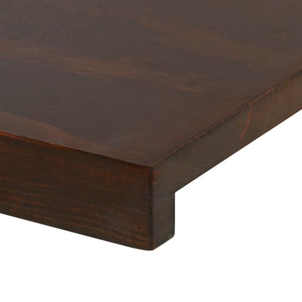 Trapstegsmattor 2 st 120 x 30 x 2 cm Mörkbrun Massivt bokträ
