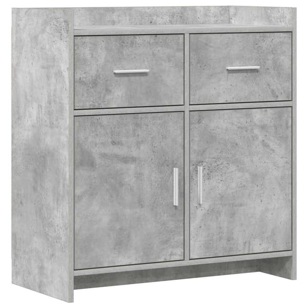 Sideboard Betonggrå 75 x 36 x 80 cm Konstruerat trä
