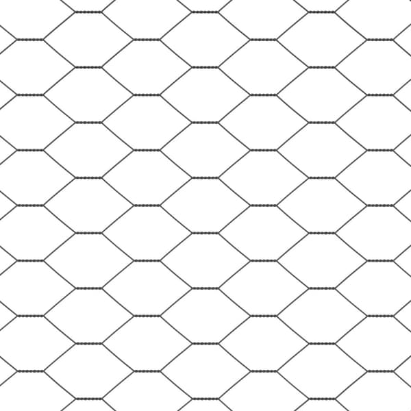 Hexagonstängsel Grå 0,8 x 50 m PVC