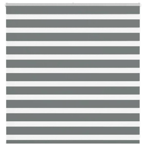 Rullgardin zebra mörkgrå 140x100 cm tyg bredd 135,9cm polyester