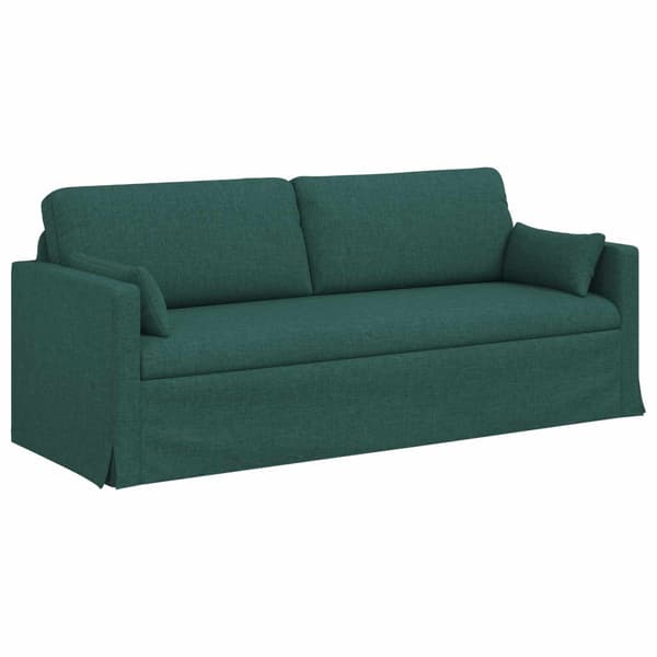 Soffset 2 pcs Mörkgrön 198 x 78 x 80 cm tyg