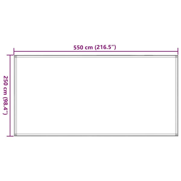 Tältmatta 250x550 cm antracit