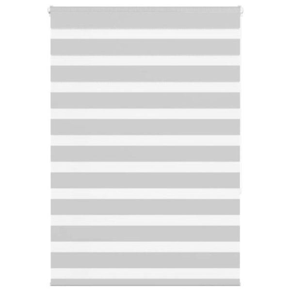 Rullgardin zebra ljusgrå 110x150 cm tyg bredd 105,9cm polyester