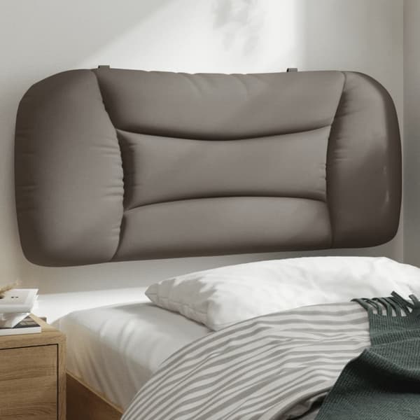Headboard Cushion "Hvar" Taupe 80 cm Fabric