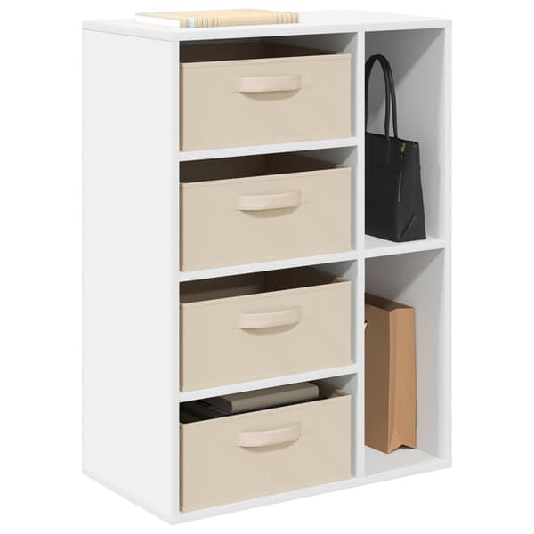 Sideboard med låda Vit 60 x 33,5 x 84 cm