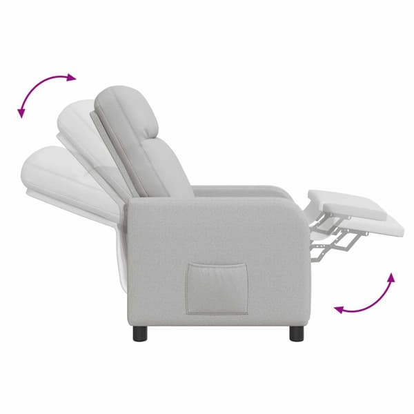 Recliner Moln Grå Tyg