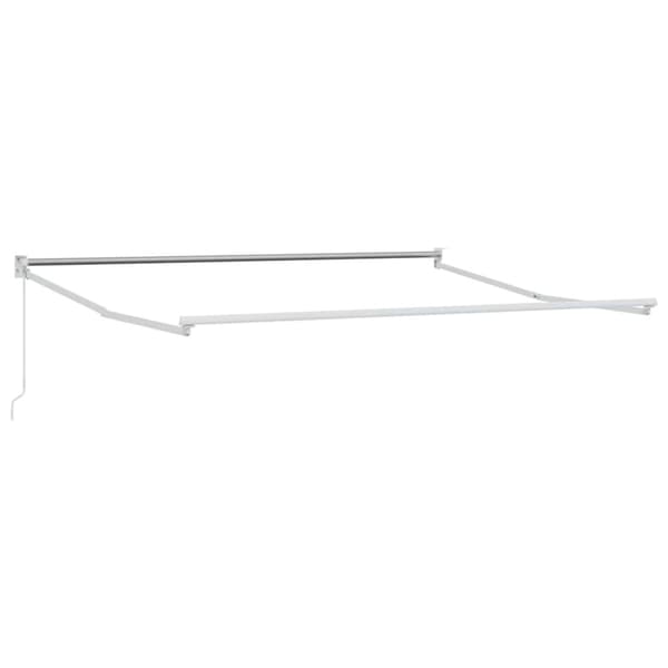 Utdragbar markisram Vit 350 x 250 cm Aluminium