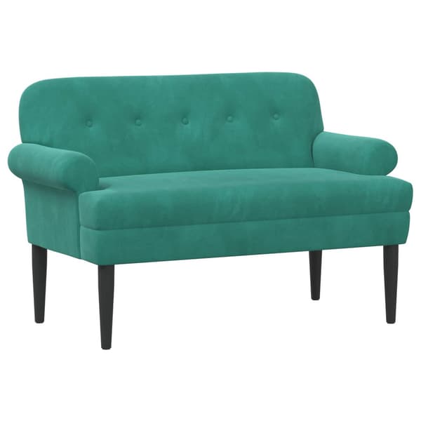 Loveseat med knapprapport Turkos 120 x 66 x 78 cm Sammet